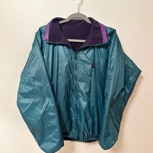 Teal and Purple Windbreaker Jacket